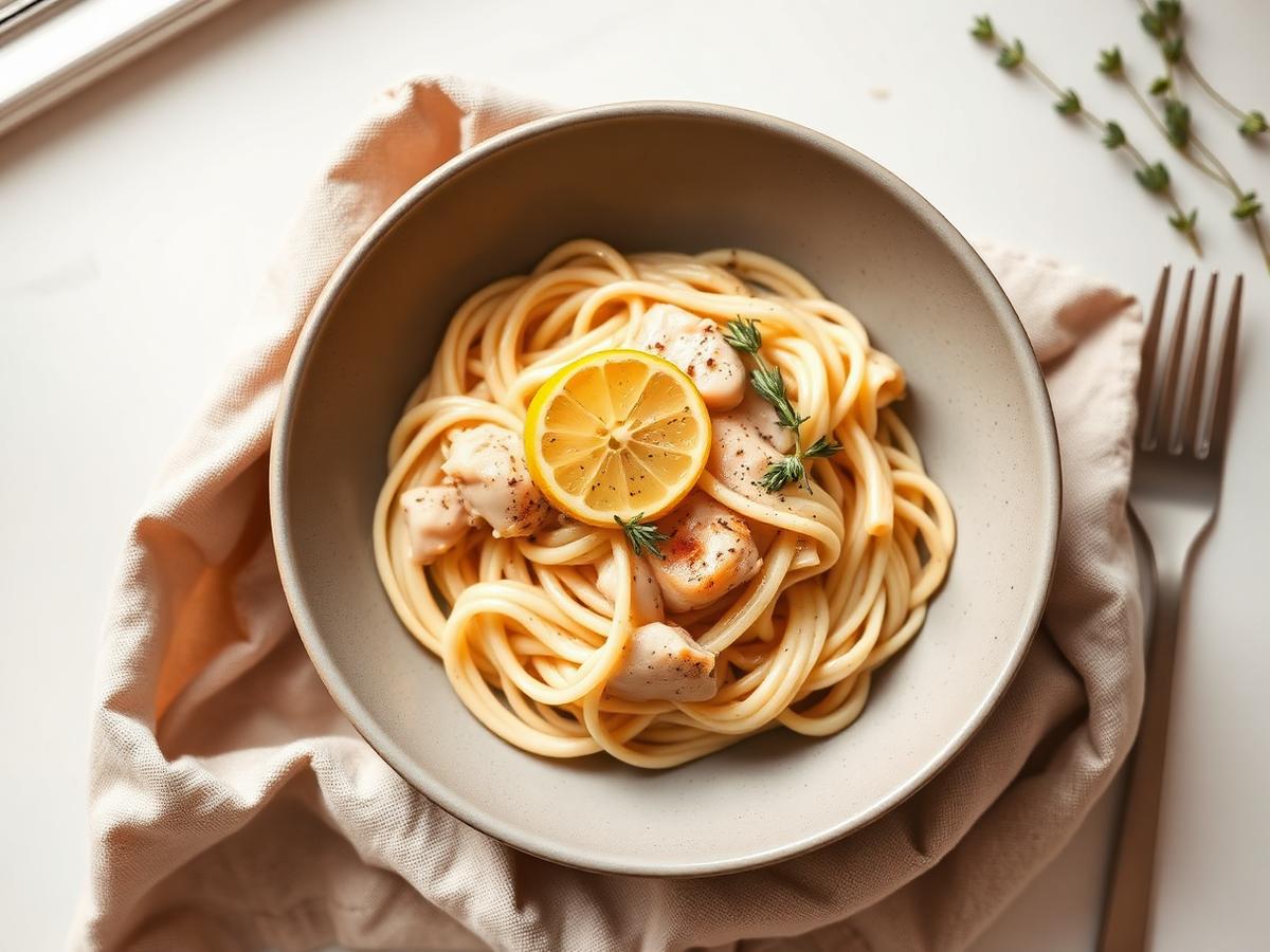 Krämig kycklingpasta